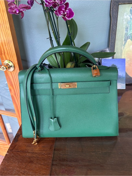 Hermes Handbags - Vintage Hermes Kelly Rigid 32 Cm bag
